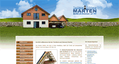 Desktop Screenshot of marten-zimmerei.de